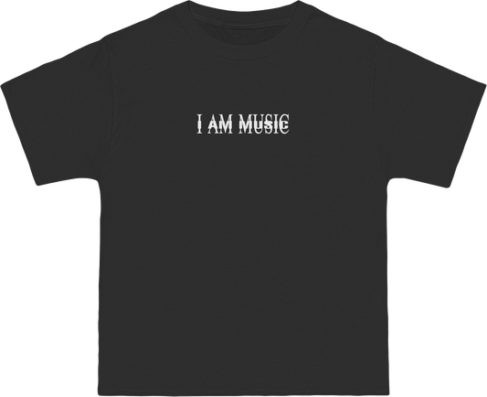 I AM MUSIC TEE BLACK